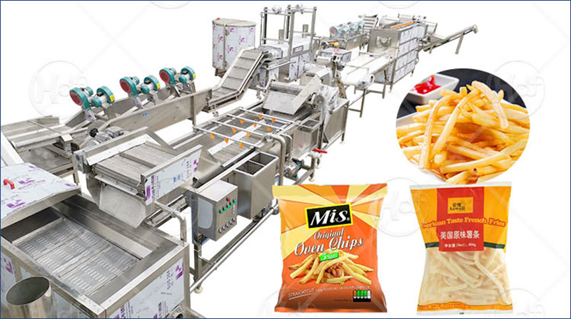 Linea di produzione di patatine fritte
