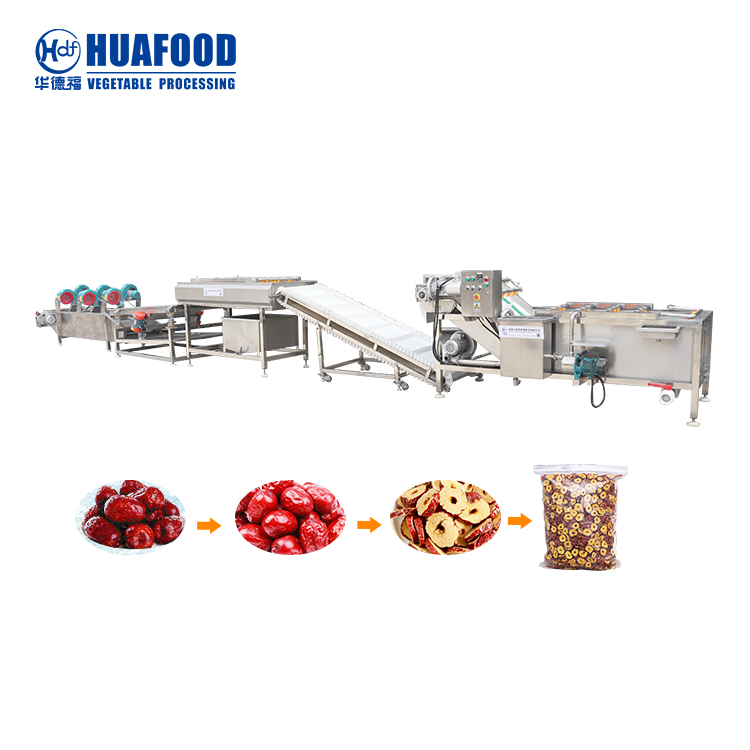 French fries machine for business - Huafood machine - Vegetable & Fruit  Cleaning Machine，Potato Chips Production Line