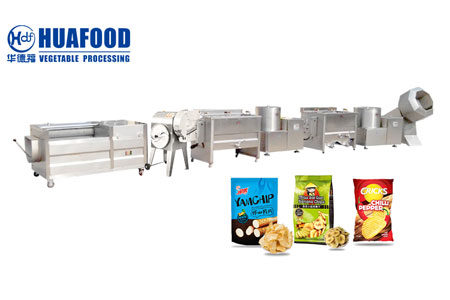 customized sweet potato rolling drum brush washing machine - Huafood machine  - Vegetable & Fruit Cleaning Machine，Potato Chips Production Line