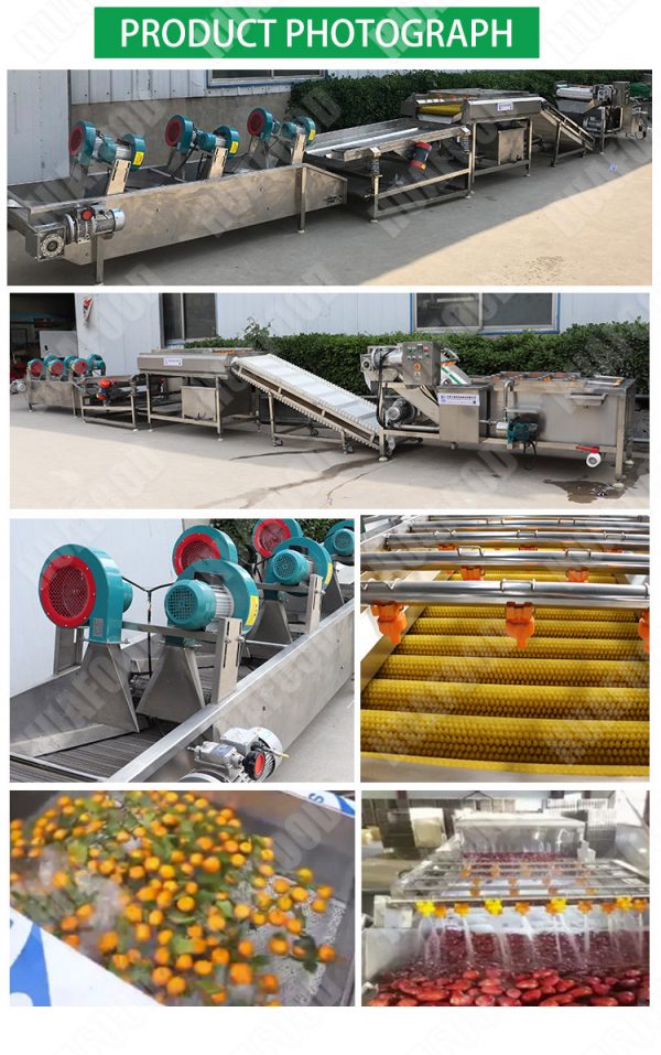 Industrial fruit and vegetable washing line Huafood machine