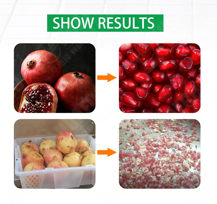 pomegranate seeds remove machine