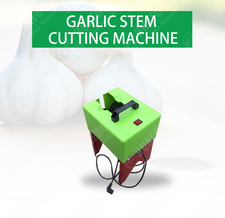 Flat Cutting Model Garlic Root Cutting Machine