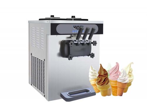 Tabletop Ice Cream Shop Popular Soft Ice Cream Machine Yogurt Mixer Ice Making Machines With Cone