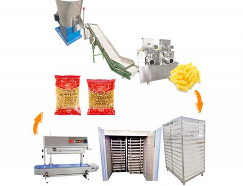 Automatic Electric Industrial Macaroni Pasta Extruder Production Line Making Machines