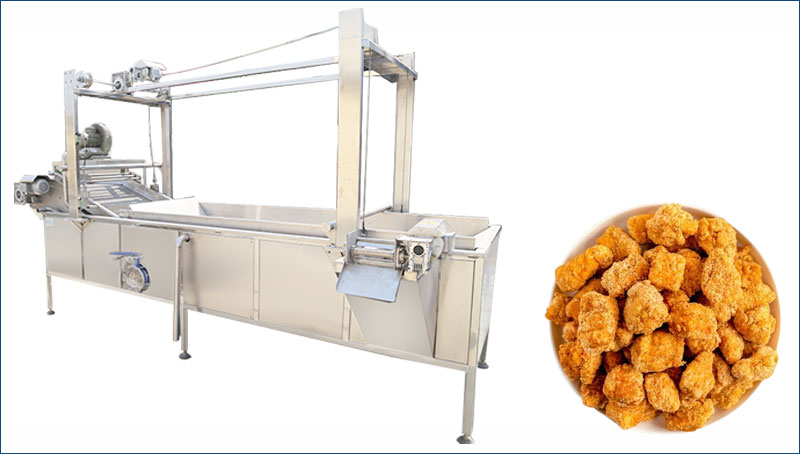 chicken nuggets frying machine