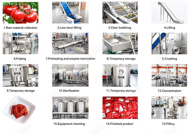 tomato paste production line details