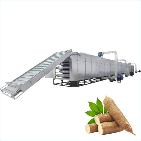 cassava mesh belt drying machine