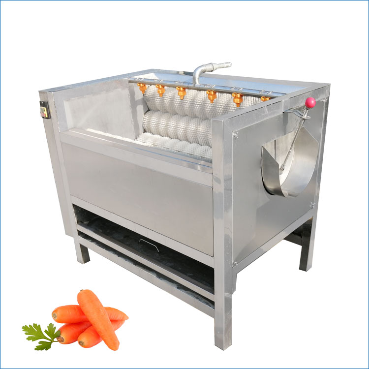 carrot washing and peeling machine