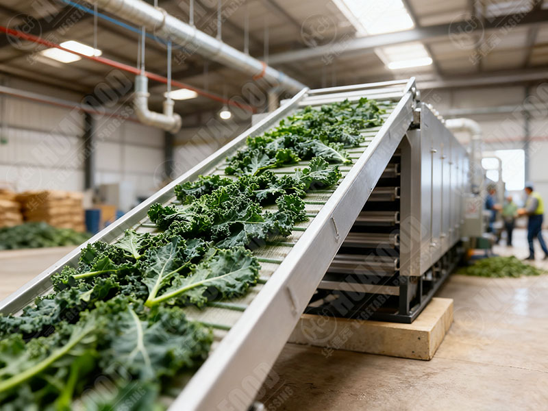 kale leaves dehydrator details in factory