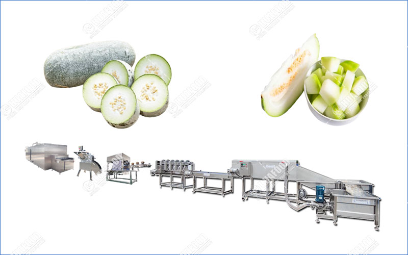 IQF winter melon processing line