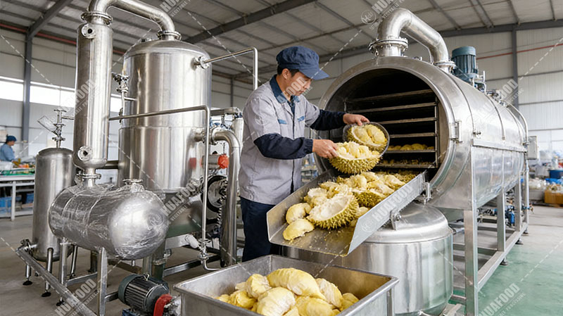 durian freeze dryer machine details in factory