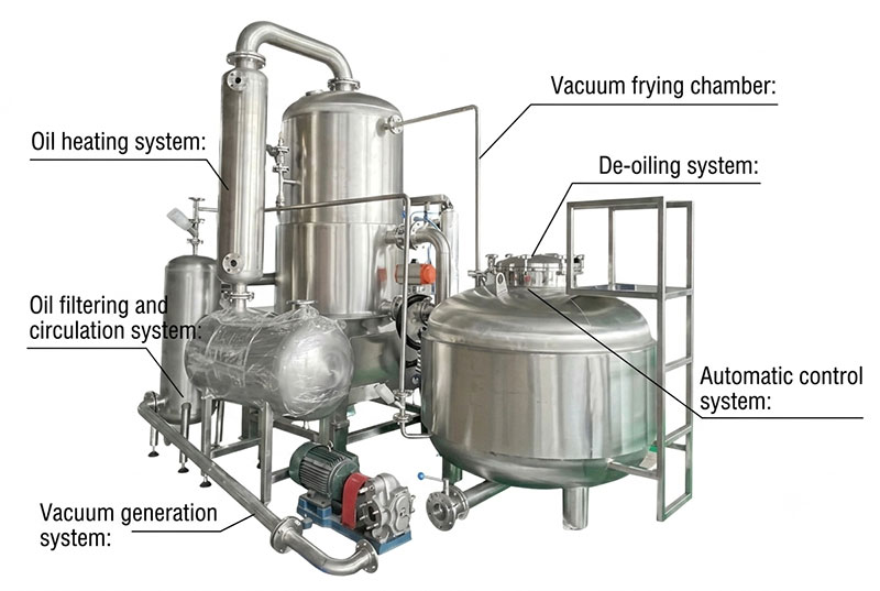 industrial vacuum fryer structurer